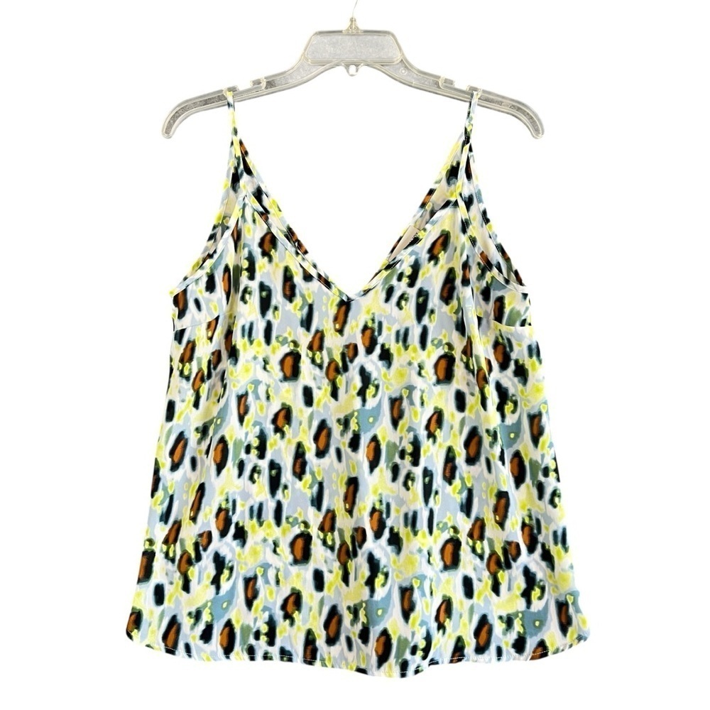 Evereve ALLISON JOY Multicolor Leopard Tank Top Oversized Small